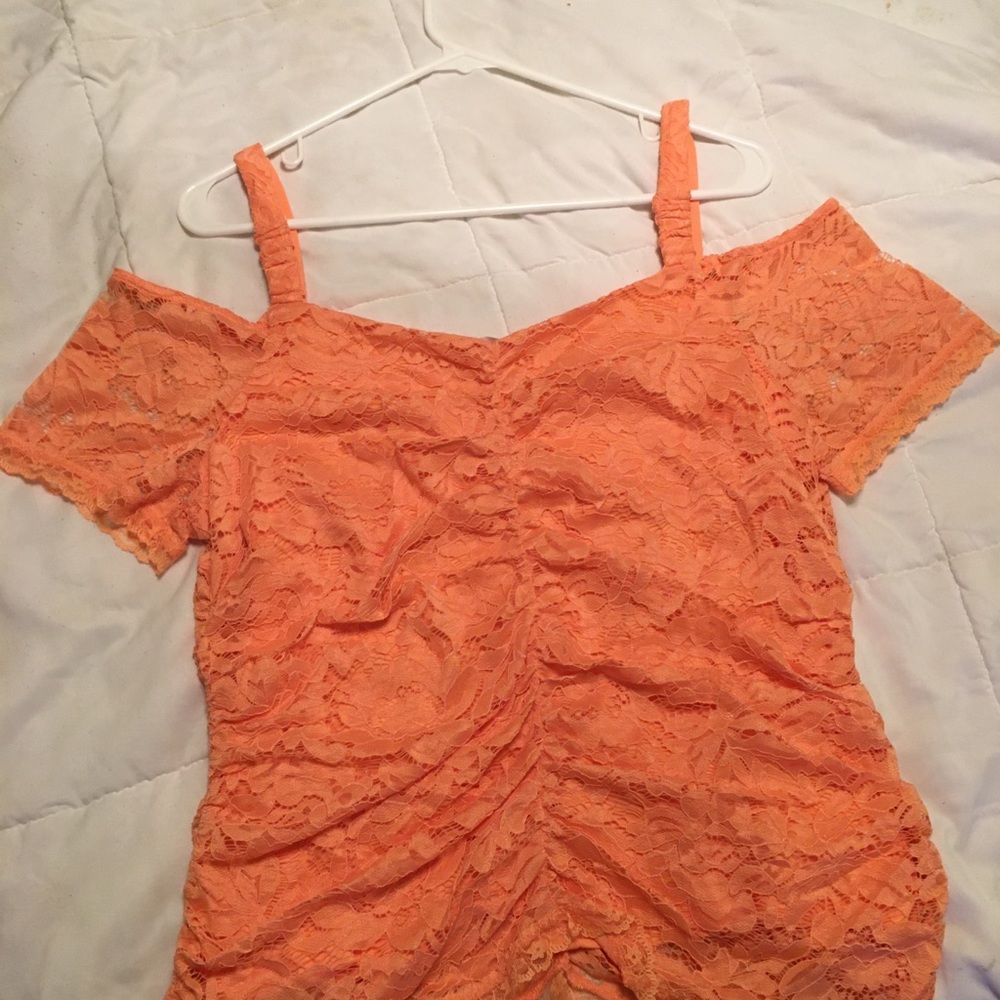 Peachy Orange Sexy Top by Venus
